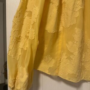 Wilfred Soft Yellow Ruffled Top